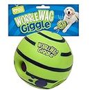 Wobble Wag Giggle WG021236 Ball, Interactive Dog Toy, Fun Giggle Sounds, As Seen On TV green Medium