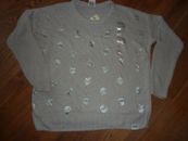 VICTORIAS SECRET PINK BLING VERY RARE SOLD OUT EVERYWHERE"PINK"SKULL SWEATER NWT