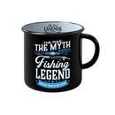 Black Novelty "Fishing" Legend Mug - Coffee Mug Tea Gift
