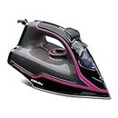 Bajaj MX-35N 2000W Steam Iron With Steam Burst, Anti-Drip & Anti-Scale Technology, Vertical And Horizontal Ironing, Non-Stick Coated Soleplate, Black & Pink, 2000 Watts