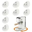 TCCO Self Adhesive Caster Wheels - 360° Mini Swivel Wheels, Small Appliance Sliders, Sticky Pulley for Kitchen Appliances, Storage Box, Cricut, Trash Can, Furniture (with 3 Ball Bearings, 4 PCS)