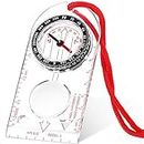 Skylety Navigation Compass Orienteering Compass Scout Compass Hiking Compass with Adjustable Declination for Expedition Map Reading, Navigation, Orienteering and Survival