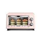 Mini Oven with Grill Rotisserie Electric Oven and Hob Packages Hob Cookers Timing Wide-Area Temperature Control 11L Mini Ovens (Color : Pink) Useful