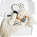 Self Care Gifts for Women, Get Well Gifts for Women, Sympathy Gift Baskets, Get Well Soon Care Package, Inspirational Gifts for Women, Encouragement Gifts Baskets for Women, Sending Hug Gifts (Ivory)