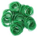 200pcs Green Natural Rubber Elastic Bands Heavy Duty Bands for Hair Home, Pens, Catapults, Bills, Bank Paper, Office Supplies(38mm)