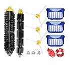 Fuyoda Replacement Parts Accessories for iRobot Roomba 600 Series 614 618 620 630 650 651 660 665 680 690 692 694 Vacuum Cleaner,3 Side Brush&3 Filter&1 Pairs Bristle and Flexible Beater Brush