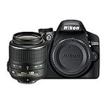 Nikon D3200 Digital SLR with 18-55mm VR II Lens Kit - Black (24.2 MP) 3.0 inch LCD (Renewed)