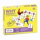 Chalk and Chuckles Why Connect Board Game, Toys for Kids 5+ Years, Super Fun Family Game, Gifts for Girls, Boys Age 4-9 Year Old