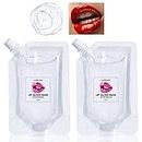 Eakroo 2Pcs Moisturize Lip Gloss Base Oil Material Makeup Primers, Non-Stick Lipstick Primer for DIY Handmade Lip Balms Lip Gloss -100g (2Pack 100ml)