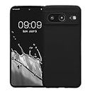 A Accessories kart Google Pixel 8 5G Case Ultra-Thin Slim Fit Phone Cases Soft Flexible TPU Matte Finish Coating Light Protective Back Cover for Google Pixel 8 5G - Black
