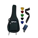 GIG Master for Yamaha F280 / FS80C / FS100C / F310 / FX310II / F370 / F600 / FG800 / C40 / APX600 / CPX600 / CPX600 Guitar Bag Padded Quality Waterproof Fabric | Single Pocket (Black)
