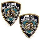 KDIZU 2Pcs United States Police Department Special Agent Embroidered Appliques Badges，Decorative Badge for Overalls, Jackets and Coats