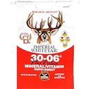 Whitetail Institute 30-06 Mineral and Vitamin Supplement for Deer Food Plots - Provides Antler-Building Nutrition and Scent and Flavor Attracts Deer, 20 lbs, Plus Protein