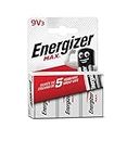 Energizer 9V Batteries, Max Alkaline Power, 3 Pack