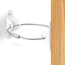 Fuyamp 6 Packs Metal Furniture Straps, Baby & Pet Proofing Anti Tip Furniture Locks Kits for Secure Bookshelf, Dresser and Heavy Cabinet (White)