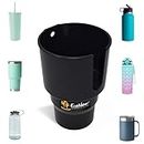 EcoNour Cup Holder Expander for Car to Keep Hydro Flasks (32/40 oz), Yeti, Nalgene & Stanley Water Bottles | Large Cup Extender Holder for Car to Carry Drinks | Detachable Car Coffee Mug Adapter