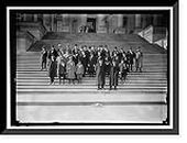 Historic Framed Print, COTTON GROWERS ON CAPITOL STEPS. CONGRESSMAN TOM HEFLIN OF ALABAMA, FRONT CENTER, 17-7/8" x 21-7/8"