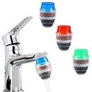 3 Pack Faucet Mount Filters, Sink Tap Water Filter, Carbon Water Filtration Faucet Clean Purifier Filter Cartridge for Home Kitchen Bathroom Water Tap Removes Chlorine Fluoride Heavy Metals Hard Water