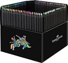 Faber-Castell Black Edition Colour Pencils, Cardboard Wallet of 100