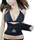 Jenx Fitness Unisex Waist Trainer Great Back Spine Support Reduce Back Pain, Black, M