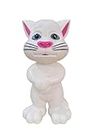 Dp Collection Intelligent Talking Cat, Speaking Robot Cat Repeats What You Say, Touch Recording Rhymes and Songs, Left & Right Ear Touch Function (White)