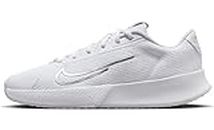 Nike Women's Court Vapor LITE 2 Sneaker, White Metallic Silver Pure Platinum, 6.5 UK