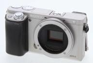 Cuerpo de cámara digital Sony Alpha A6000 ILCE-6000 plateado sin espejo 24,3 MP