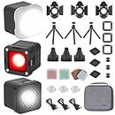 SMALLRIG RM01 LED Videolicht Kit (3 Pack), Videoleuchte Kit Mini Cube mit 8 Farbfiltern, Video Light Kit 5600K CRI95 für Makrofotografie, Entwickelt für Liebhaber von Garage Kits (GK) - 3469