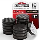 X-Protector Non Slip Furniture Pads - 16 PCS 1" - Prime Line Anti Slip Furniture Pads - Self-Adhesive Furniture Grippers - Rubber Furniture Pads Non Slip - Furniture Stoppers to Prevent Sliding!