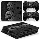 Elton Skulls Design Theme 3M Skin Sticker Cover for PS4 Pro Console and Controllers [Video Game]