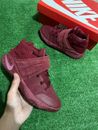Size 7-Nike Kyrie 2 GS 826673-600 Maroon Knit Mid Suede Strap Sneaker Youth 