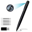 Spy camera, 1080p hidden camera pen, 64GB mini camera with motion detection, mini security spy camera with audio recording for meetings and studios