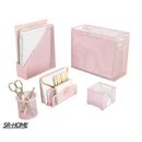SR-HOME Office Supplies Metal Desk Organizer Set Metal in Pink | 10.625 H x 13.25 W x 5.5 D in | Wayfair SR-HOME4580a3b
