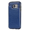 Phone Case Compatible with Samsung Galaxy S7 Edge Phone Case Card Holder, PU Leather Kickstand Card Slots Case, Double Magnetic Clasp And Durable Shockproof Cover Compatible with Samsung Galaxy S7 Edg