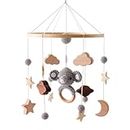 Nursery Decorations Crib Mobile Baby Mobile for Crib - Elephant Mobile Boho Nursery Decor - Mobile for Bassinet - Nursery Mobiles Pendant for Nursery and Ceiling Decoration