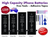 For Apple iPhone 4s 5s 6 6S 7 8 PLUS X High Capacity Battery Replacement + Tool