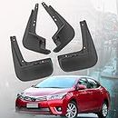 Car Mud Flaps Mudguards Splash Guard for Toyota Corolla 2014-2018, Mudflaps Front Rear Fender Auto Accessories