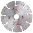 SCEPTRE Gold 5 Inch Diamond Saw Blade Cutting Wheel Sharp Cutter Cuts Granite & Marble Fits in Cutting Machine Angle Grinders (Size 125 mm Bore Size 22mm)