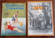 Lote de revistas de negocios de la industria científica 1918-27 x 2 publicaciones periódicas vuelo de radio