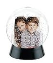 Neil Enterprises Inc. Sphere 2-Photo Snow Globe with Black Base