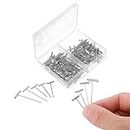 Giantree 100pcs T Shape Pins, 2 Sizes Metal T Pins for Wigs Wig Pins for Foam Head T Pins for Sewing Wig T Pins Blocking Pins T Pins for Office Wall for Knitting Crafts Sewing Jewelry(38mm+51mm)