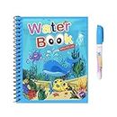 Reusable Magic Water Book | Water Colouring with Magic Pen Painting Board | Games for Kids | Birthday Gift | Educational Toy | (Pack of 1) (Random Design & Assorted Colour)