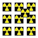 GreenIT 4061963068434 Radioactive Sticker Warning Radiation Danger Symbol Pack of 10