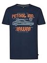 PETROL INDUSTRIES Men T-Shirt SS Classic Print Canottiera, Blu Petrolio, L Uomo