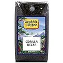 The Organic Coffee Co., Decaf Gorilla- Whole Bean, 2-Pound (32 oz.) Swiss Water Process- Decaffeinated, USDA Organic