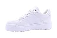 GUESS Scarpe Donna Sneaker Miram in Ecopelle White DS24GU13 FLPMIRELE12, White, eur 36