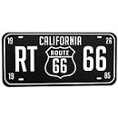FameUs - California - Route 66. Car/Wall/Door, Printed On Both Sides Sticker, Color - White & Black Sticker in 300 GSM Paper 7.6 x 3.6 Inches