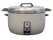 Auscrown 33 Cup Commercial Electric Rice Cooker - Made in Taiwan, Cream, ERC6L