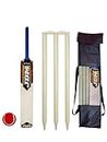JDM Sports Popular Willow 4 no Premium Cricket Kit for 10-12 yrs Age containg 1 Cricket bat,3 Stumps,2 bails and 1 Tennis Ball