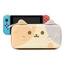 GeekShare Tricolor Cat Carry Case Compatible with Nintendo Switch - Portable Hardshell Large Capacity Travel Carrying Case fit Switch Console and Accessories [Video Game]
